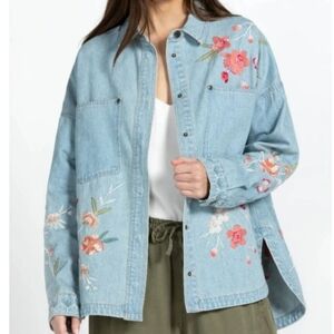 Johnny was Cheri oversized denim jacket